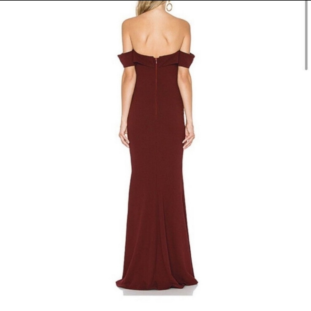 Nookie Camille Dress in Wine - size M - Picture 3 of 9